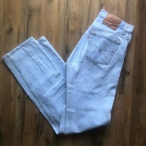 VINTAGE Levi 501 Light Wash Button Fly Jeans